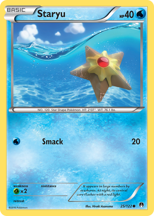 Staryu 25/122 Common | BREAKpoint | Pokemon Card