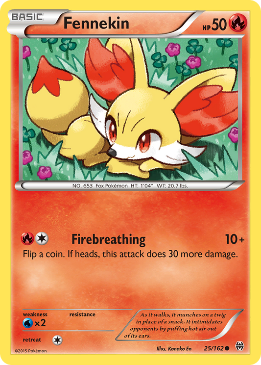 Fennekin 25/162 Common | BREAKthrough | Pokemon Card