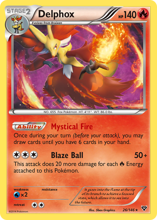 Delphox 26/146 Rare | XY | Pokemon Card