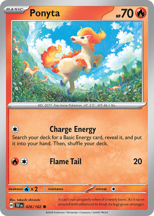 Ponyta 26/162 Common | Temporal Forces | Pokemon Card