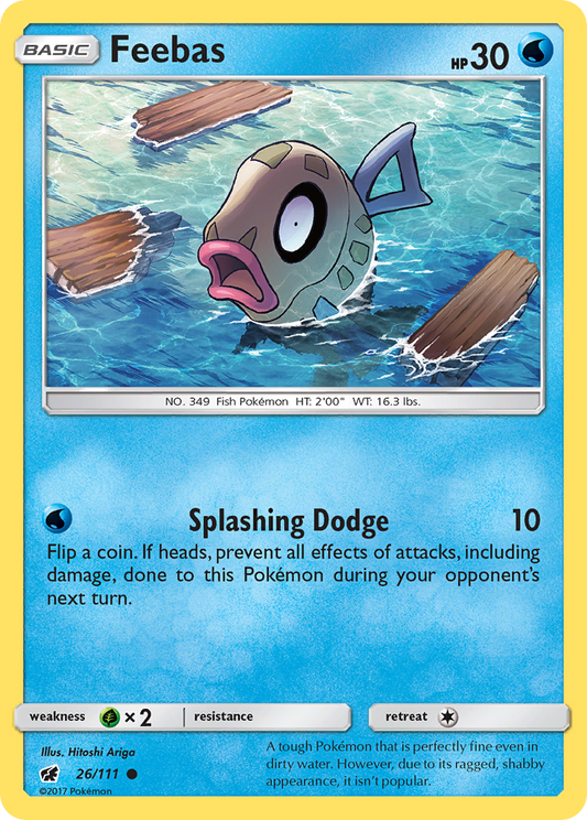 Feebas 26/111 Common | Crimson Invasion | Pokemon Card