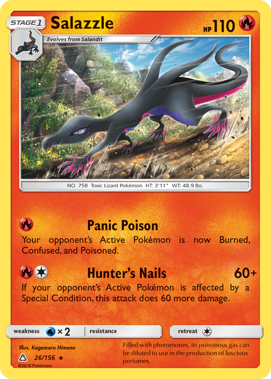 Salazzle 26/156 Rare | Ultra Prism | Pokemon Card