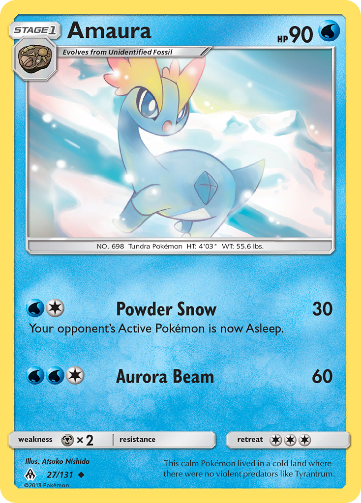 Amaura 27/131 Uncommon | Forbidden Light | Pokemon Card