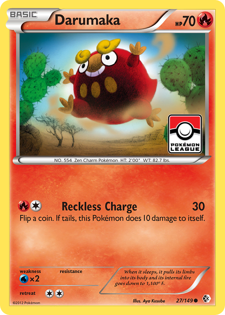 Darumaka 27/149 Common | Boundaries Crossed | Pokemon Card