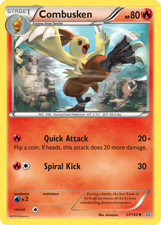 Combusken 27/160 Uncommon | Primal Clash | Pokemon Card