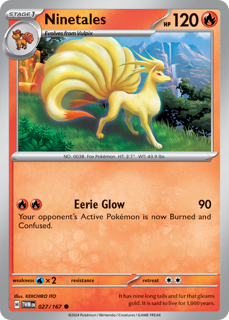 Ninetales 27/167 Common | Twilight Masquerade | Pokemon Card