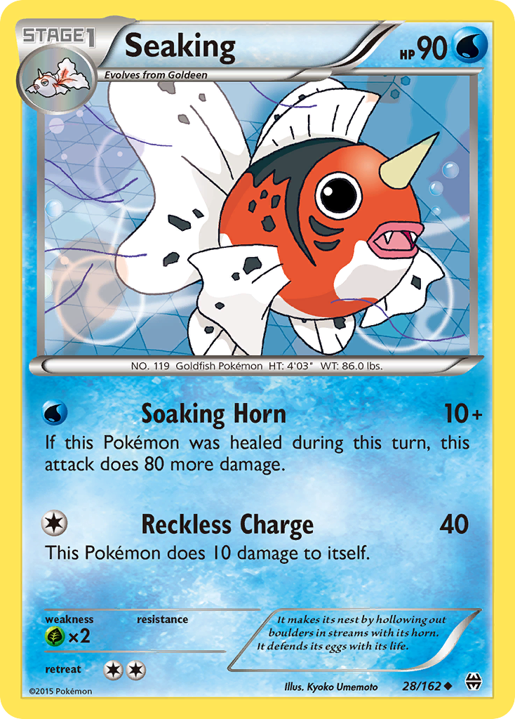 Seaking 28/162 Uncommon | BREAKthrough | Pokemon Card