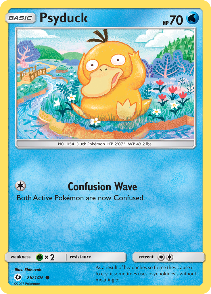 Psyduck 28/149 Common | Sun & Moon | Pokemon Card