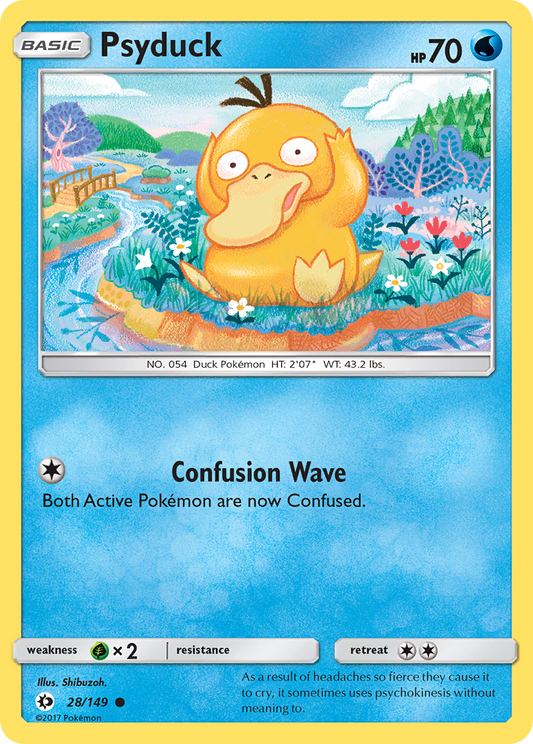 Psyduck 28/149 Common | Sun & Moon | Pokemon Card