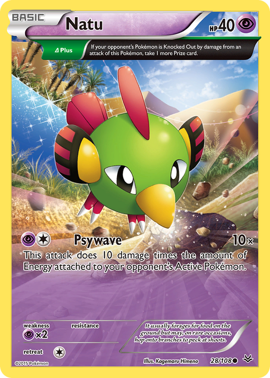 Natu 28/108 Common | Roaring Skies | Pokemon Card