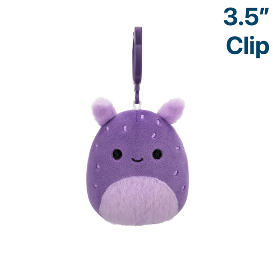 Oha the Dark Purple Sea Bunny ~ 3.5" Clip On Squishmallow Plush