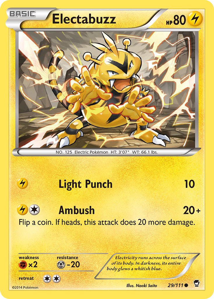 Electabuzz 29/111 Common | Furious Fists | Pokemon Card