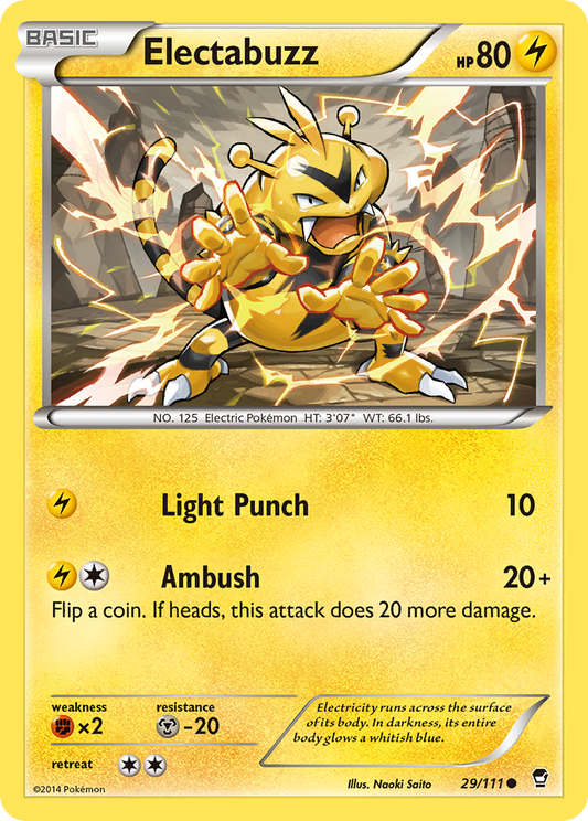 Electabuzz 29/111 Common | Furious Fists | Pokemon Card