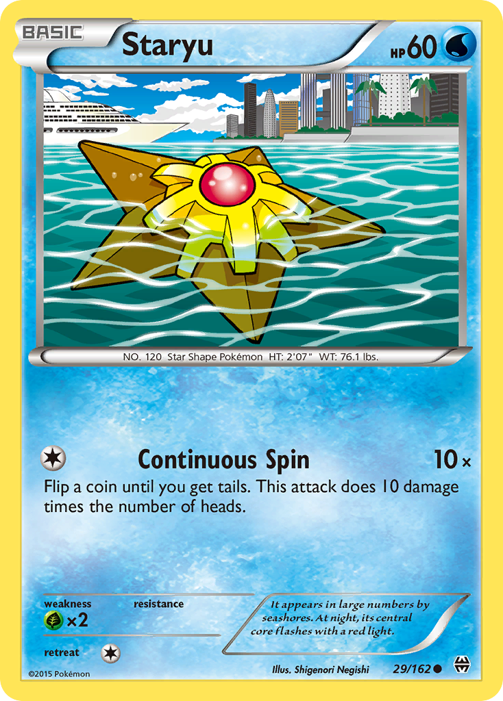 Staryu 29/162 Common | BREAKthrough | Pokemon Card