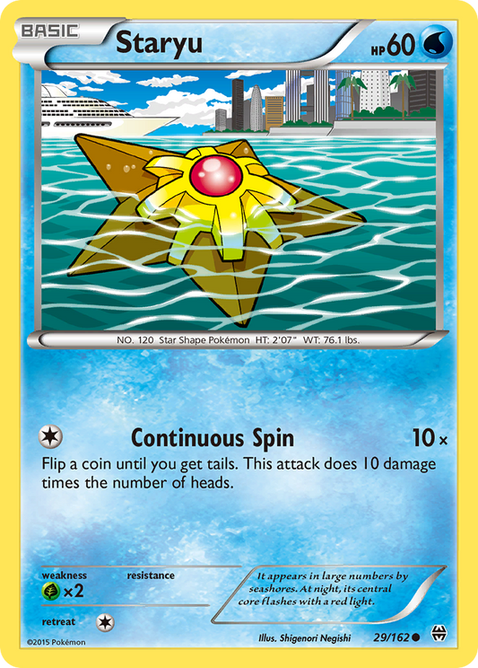 Staryu 29/162 Common | BREAKthrough | Pokemon Card