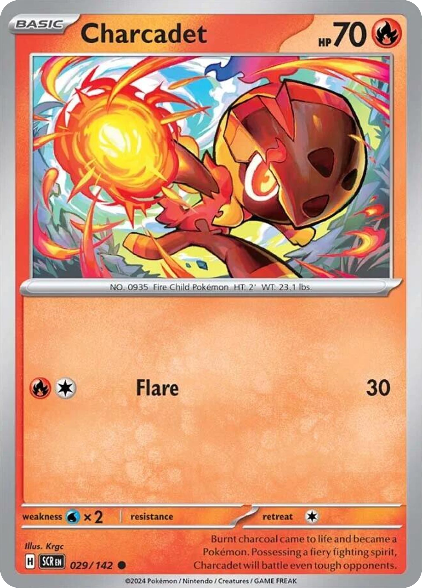 Charcadet 29/142 Common | Stellar Crown | Pokemon Card