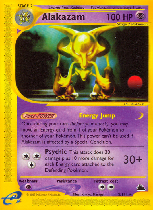 Alakazam 2/144 Rare | Skyridge | Pokemon Card