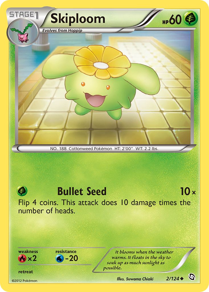 Skiploom 2/124 Uncommon | Dragons Exalted | Pokemon Card