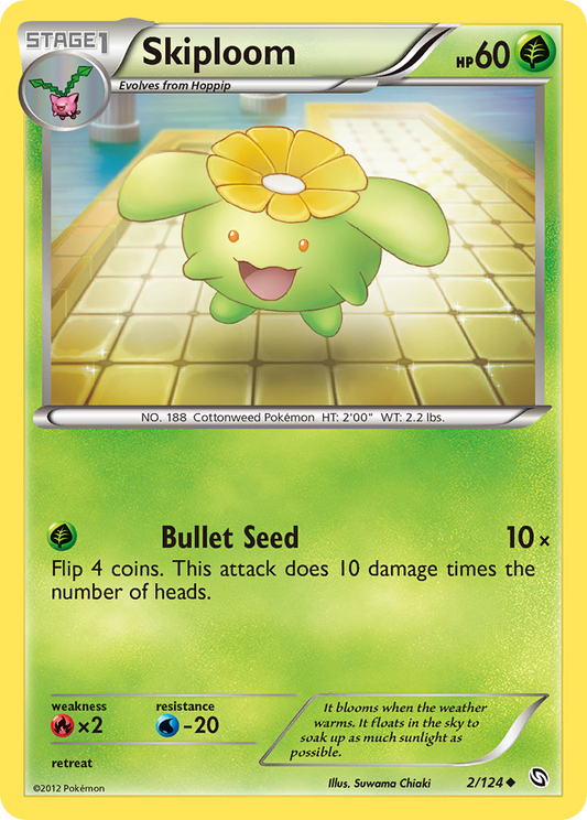 Skiploom 2/124 Uncommon | Dragons Exalted | Pokemon Card