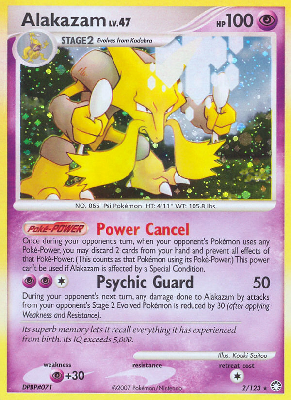 Alakazam 2/123 Rare Holo | Mysterious Treasures | Pokemon Card