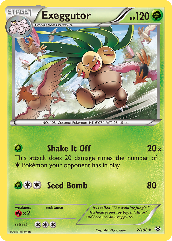 Exeggutor 2/108 Uncommon | Roaring Skies | Pokemon Card