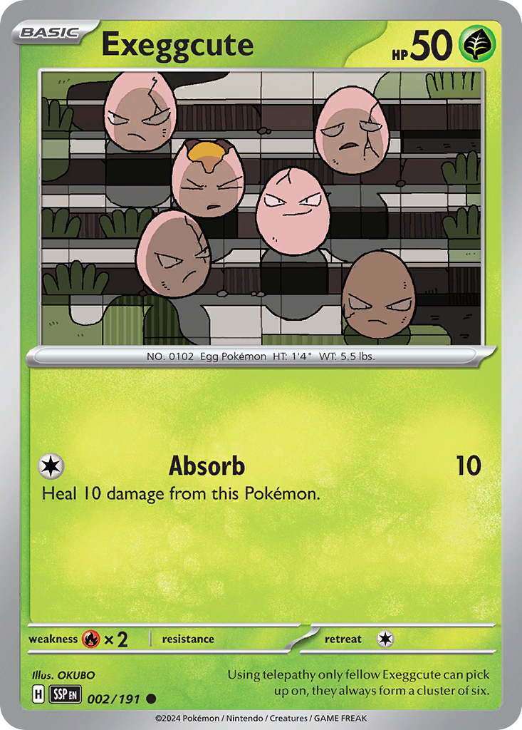 Exeggcute 2/191 Common | Surging Sparks | Pokemon Card