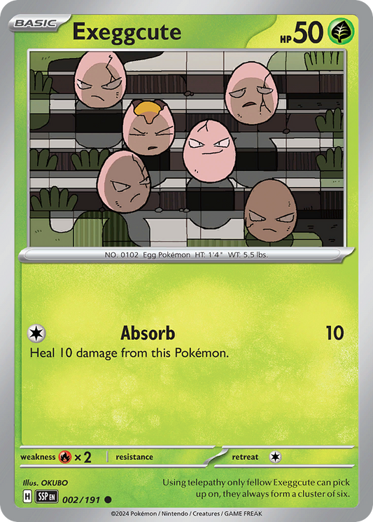 Exeggcute 2/191 Common | Surging Sparks | Pokemon Card