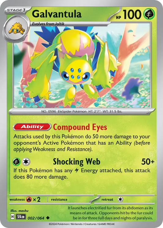 Galvantula 2/64 Uncommon | Shrouded Fable | Pokemon Card