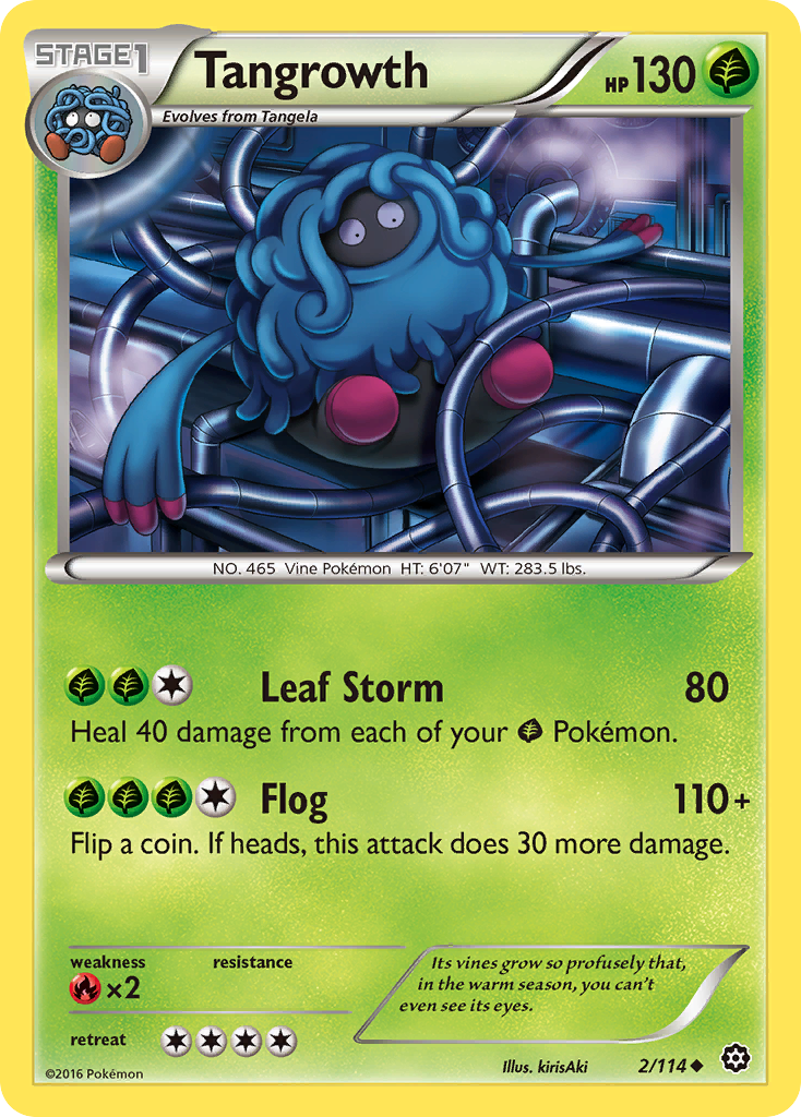 Tangrowth 2/114 Uncommon | Steam Siege | Pokemon Card