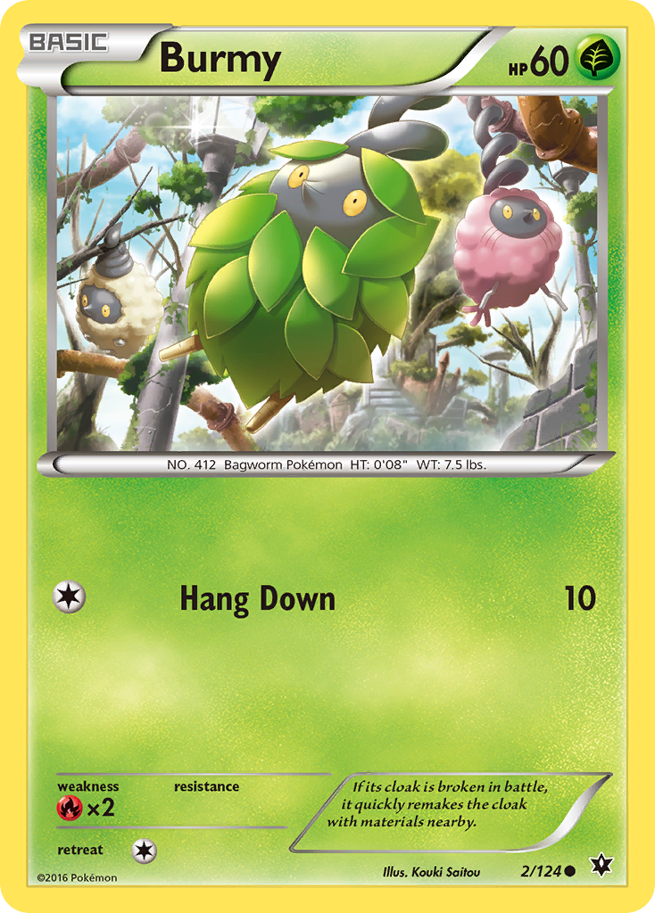 Burmy 2/124 Common | Fates Collide | Pokemon Card