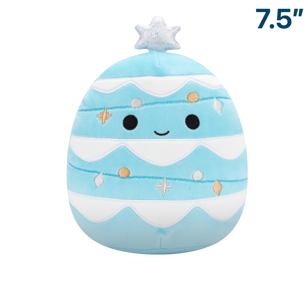 Keiko the Blue Christmas Tree Holiday ~ 7.5" Squishmallow Plush