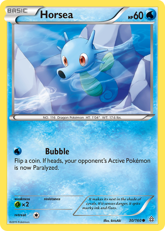 Horsea 30/160 Common | Primal Clash | Pokemon Card