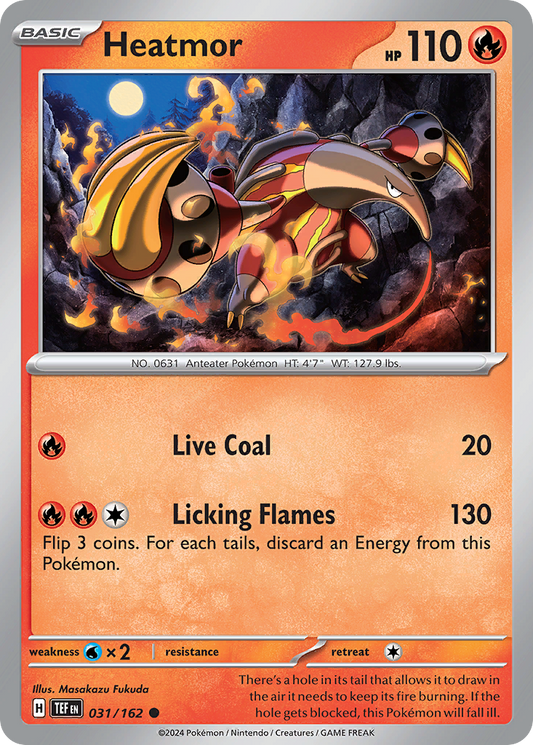 Heatmor 31/162 Common | Temporal Forces | Pokemon Card