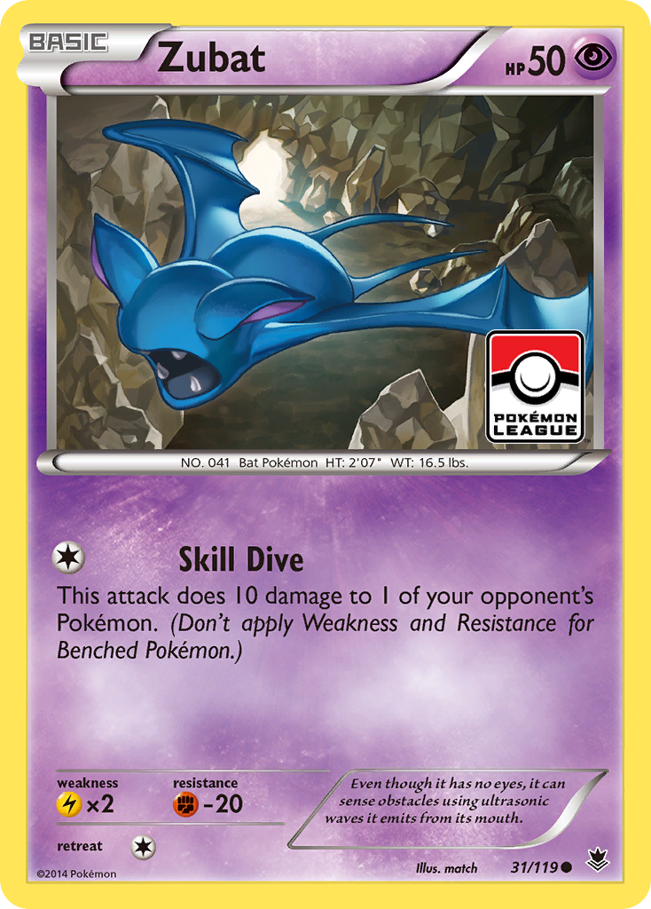 Zubat 31/119 Common | Phantom Forces | Pokemon Card