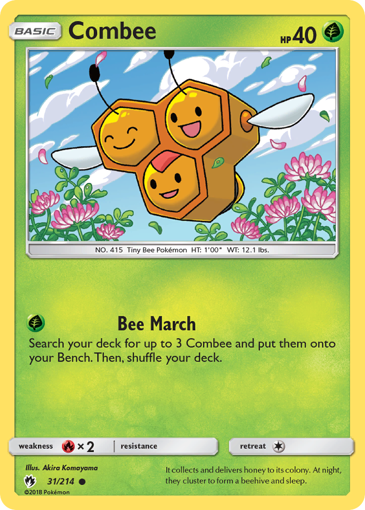 Combee 31/214 Common | Lost Thunder | Pokemon Card