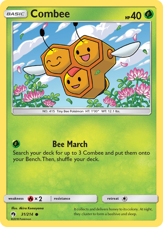 Combee 31/214 Common | Lost Thunder | Pokemon Card