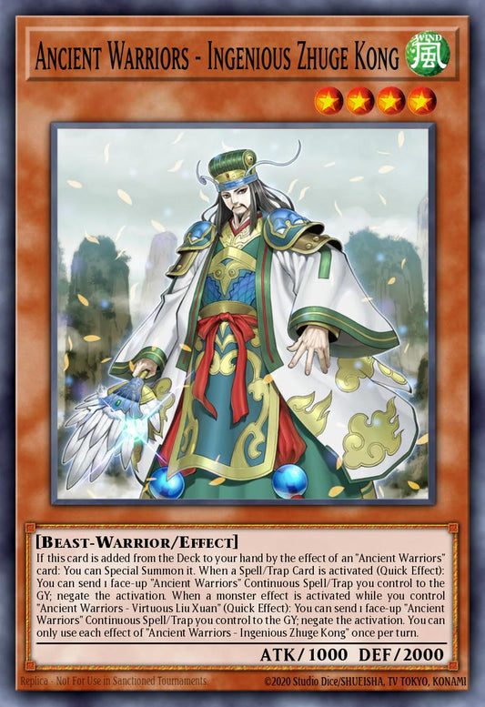 Ancient Warriors  Ingenious Zhuge Kong - ETCO-EN023 Super Rare | Yu-Gi-Oh! Card