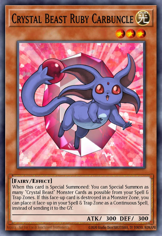 Crystal Beast Ruby Carbuncle - BLCR-EN047 Ultra Rare | Yu-Gi-Oh! Card