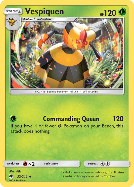 Vespiquen 32/214 Uncommon | Lost Thunder | Pokemon Card