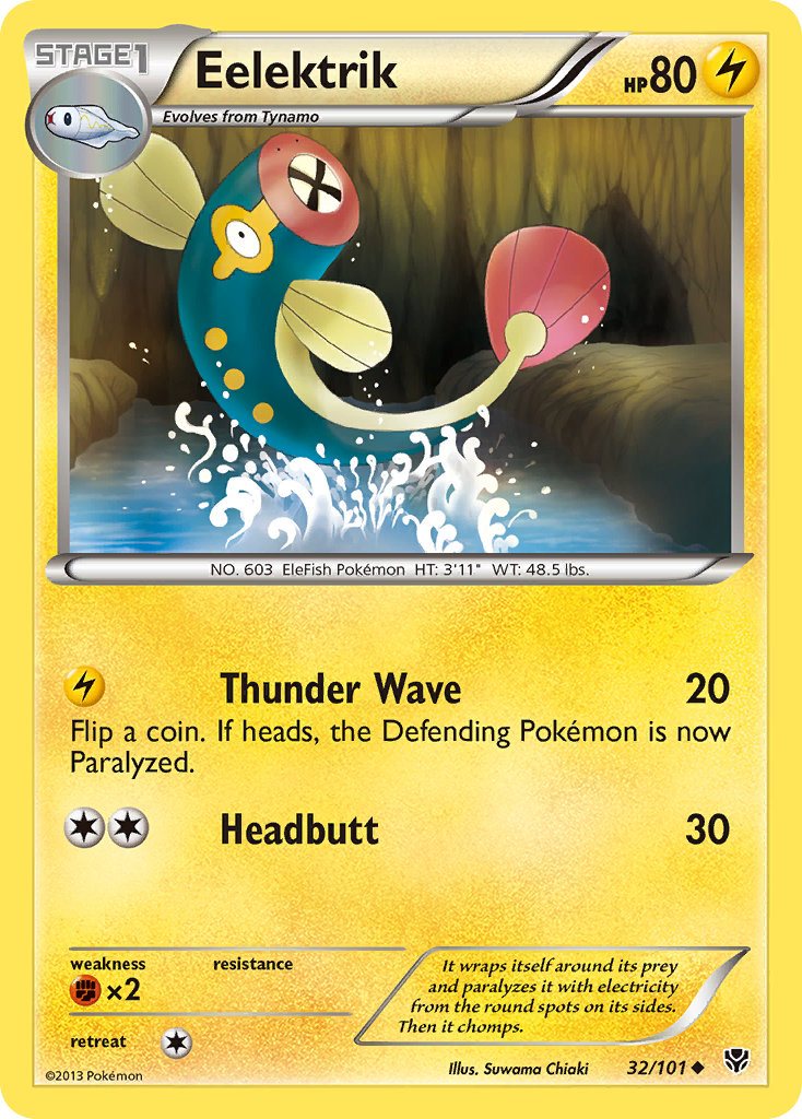 Eelektrik 32/101 Uncommon | Plasma Blast | Pokemon Card