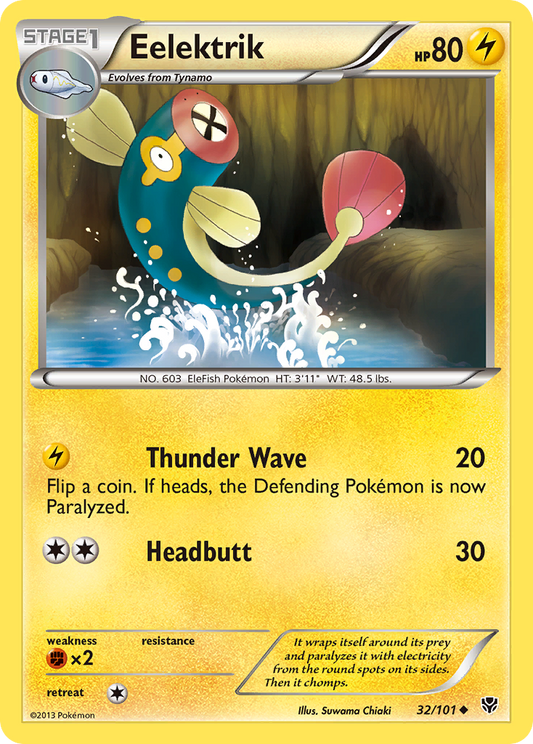 Eelektrik 32/101 Uncommon | Plasma Blast | Pokemon Card