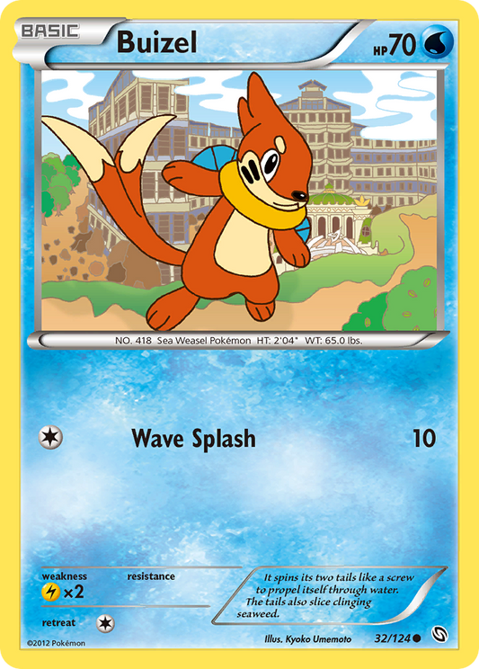 Buizel 32/124 Common | Dragons Exalted | Pokemon Card