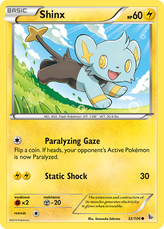 Shinx 32/106 Common | Flashfire | Pokemon Card