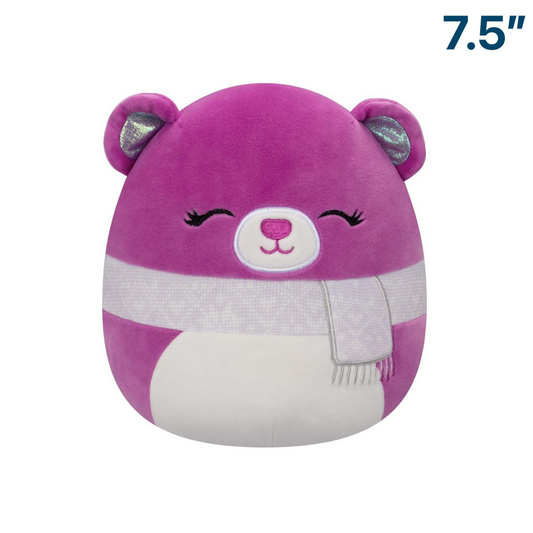 Crisanta the Pink Bear with Scarf ~ 7.5" Squishmallow Plush