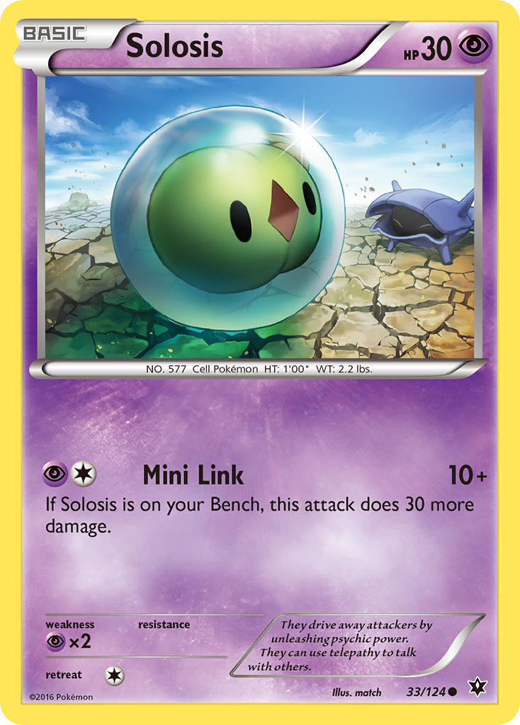 Solosis 33/124 Common | Fates Collide | Pokemon Card