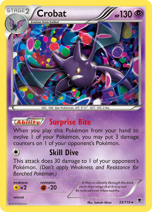 Crobat 33/119 Rare | Phantom Forces | Pokemon Card