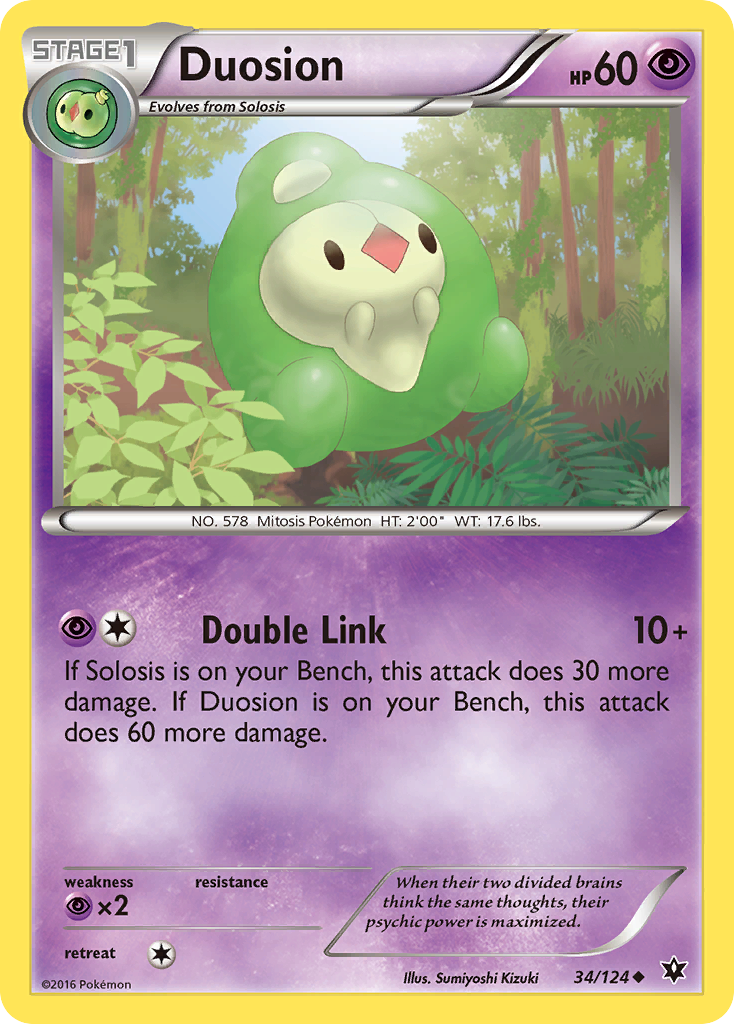 Duosion 34/124 Uncommon | Fates Collide | Pokemon Card