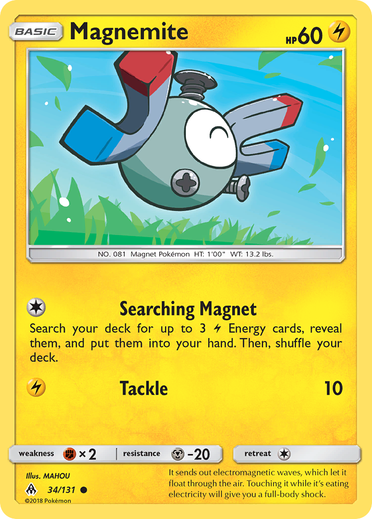 Magnemite 34/131 Common | Forbidden Light | Pokemon Card