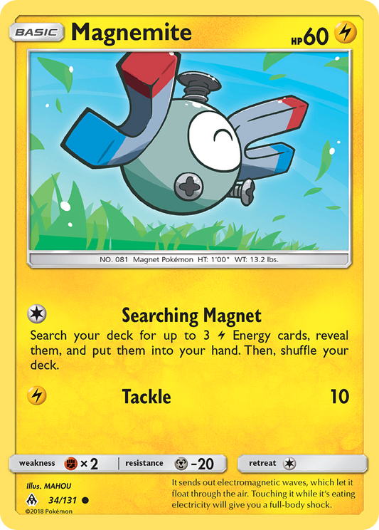 Magnemite 34/131 Common | Forbidden Light | Pokemon Card