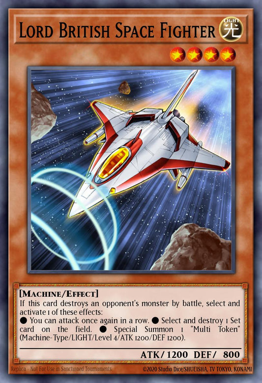 Lord British Space Fighter - SOVR-EN035 Rare | Yu-Gi-Oh! Card